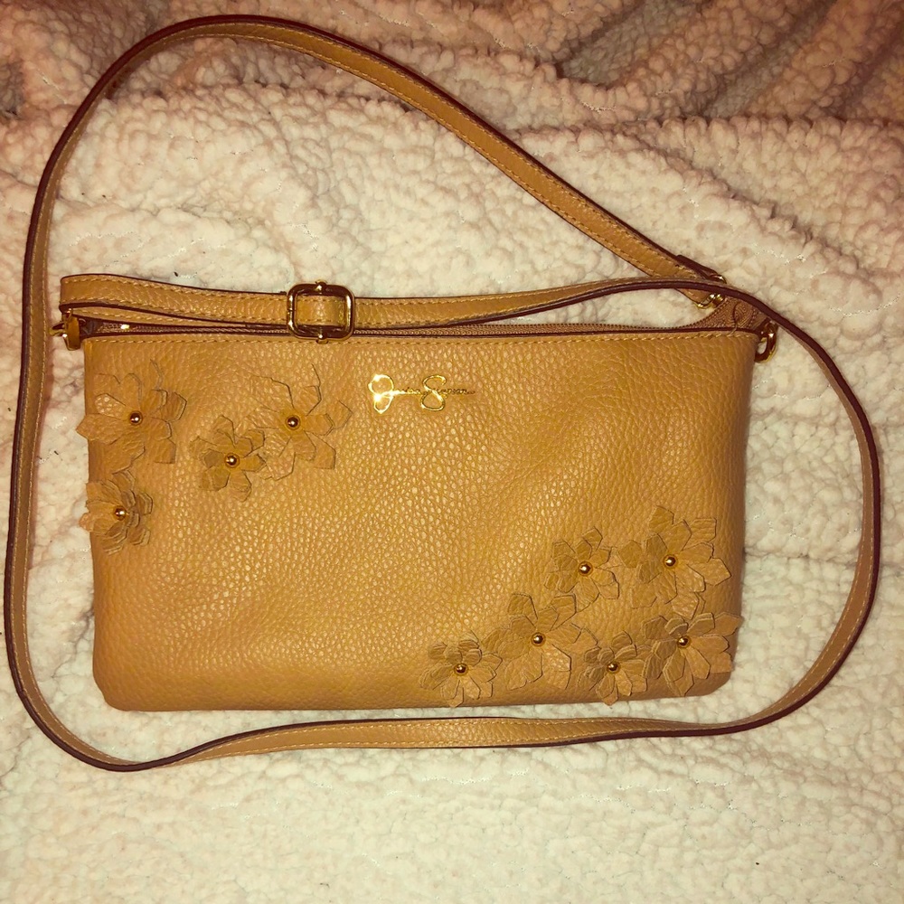 Jessica Simpson Clutch Crossbody floral appliqué